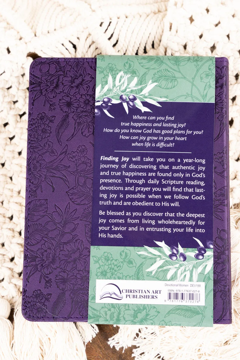 Finding Joy Purple LuxLeather Daily Devotional