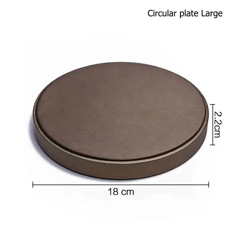Finest Brown PU Leather Bracelet Pendant Necklace Jewellery Display Counter Stand Holder Bust Ring Earrings Presentation Shelf