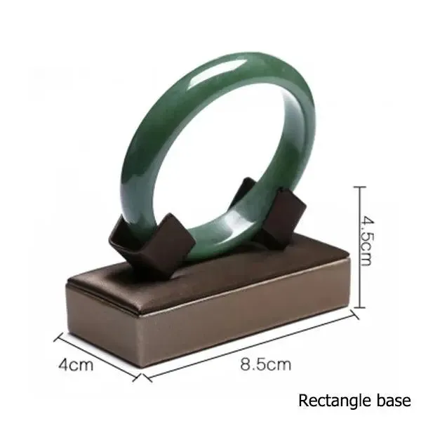 Finest Brown PU Leather Bracelet Pendant Necklace Jewellery Display Counter Stand Holder Bust Ring Earrings Presentation Shelf