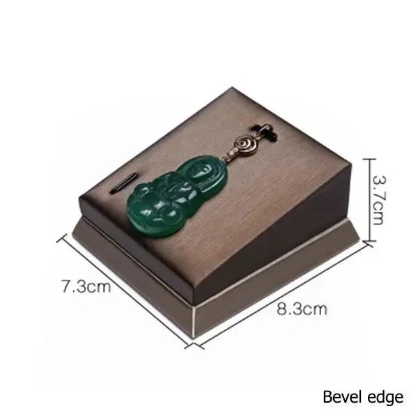 Finest Brown PU Leather Bracelet Pendant Necklace Jewellery Display Counter Stand Holder Bust Ring Earrings Presentation Shelf