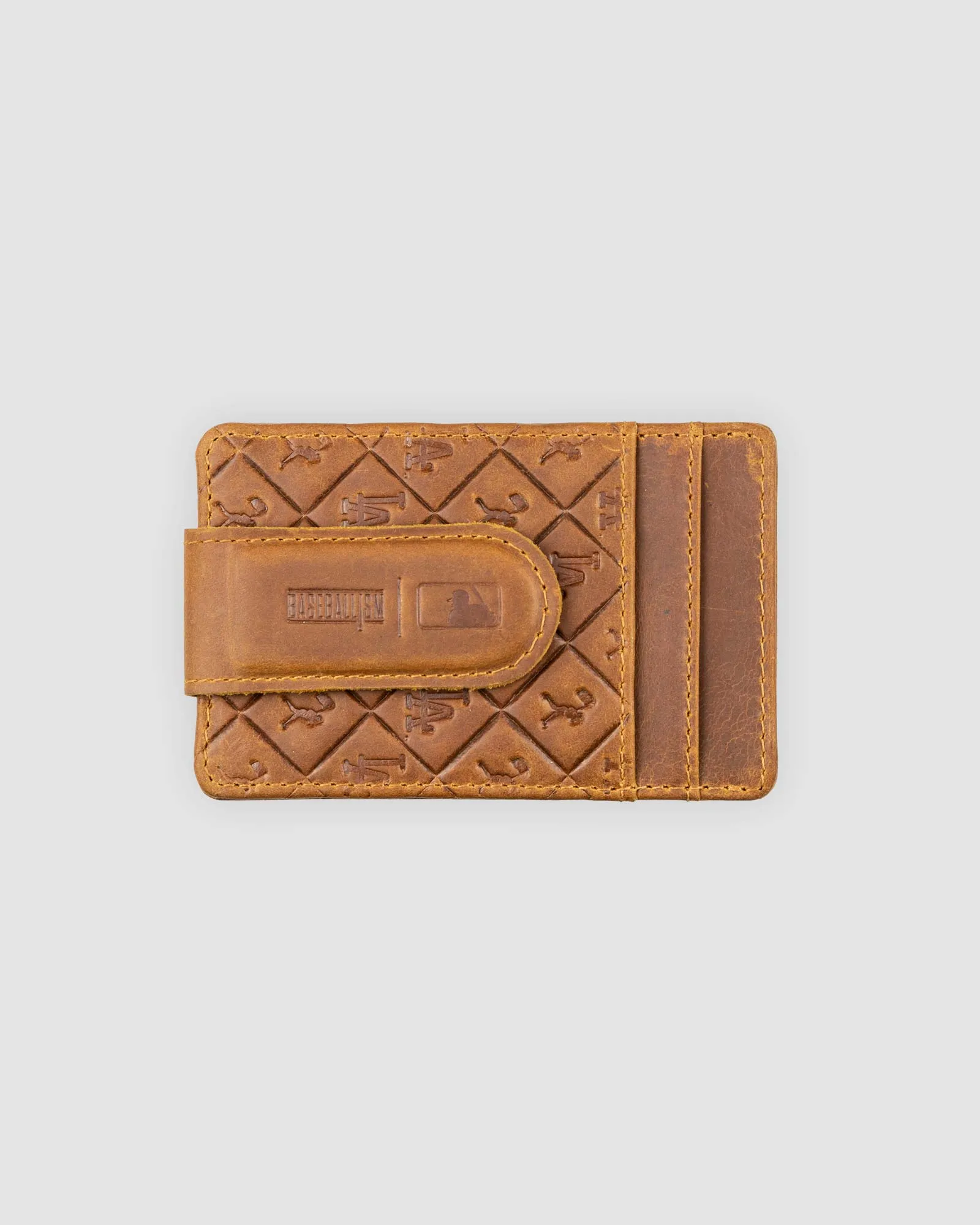 Flag Man Glove Leather Money Clip Wallet - Los Angeles Dodgers
