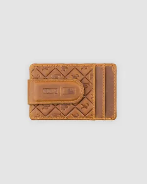 Flag Man Glove Leather Money Clip Wallet - Los Angeles Dodgers