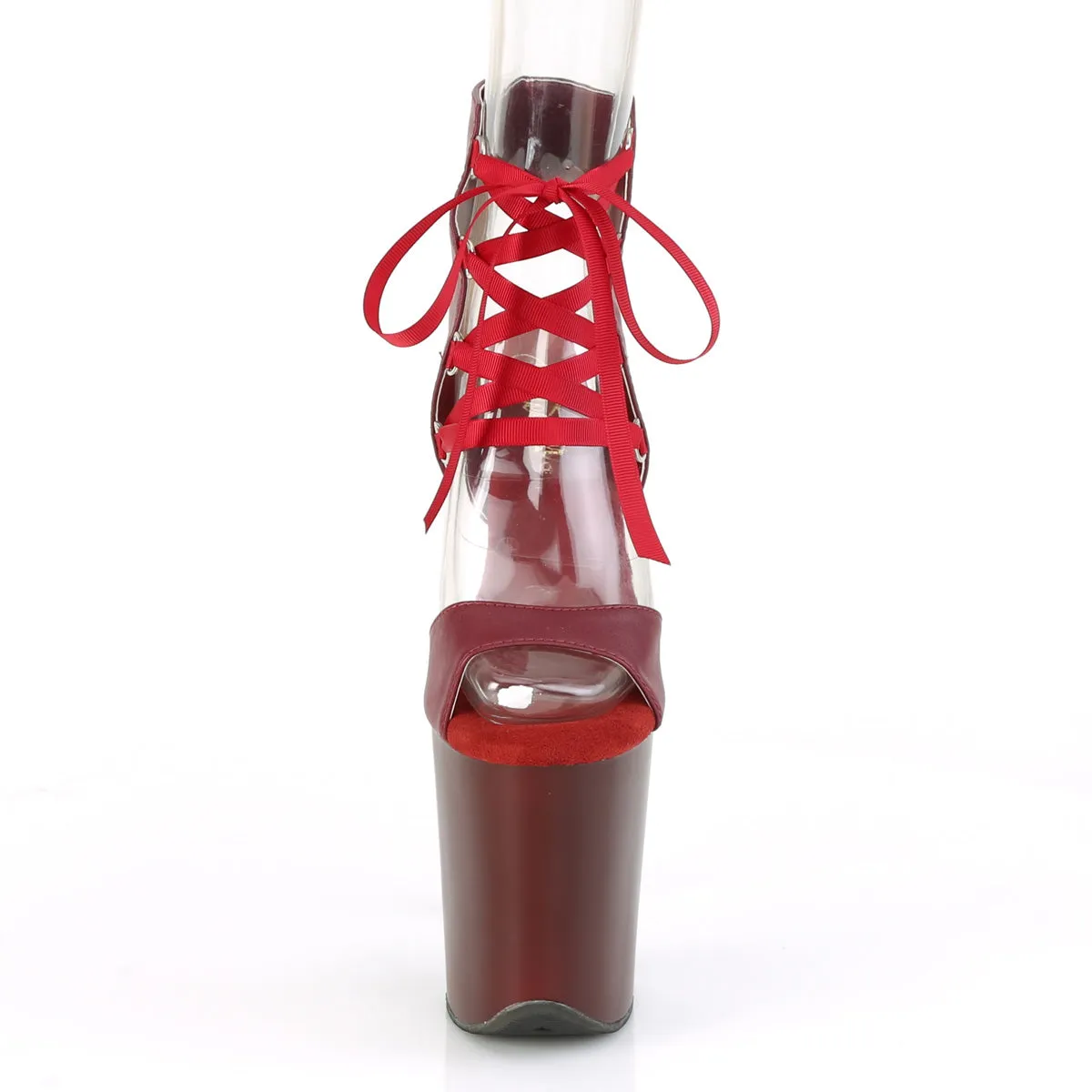 FLAMINGO-800-14  Burgundy Faux Leather/Burgundy Matte