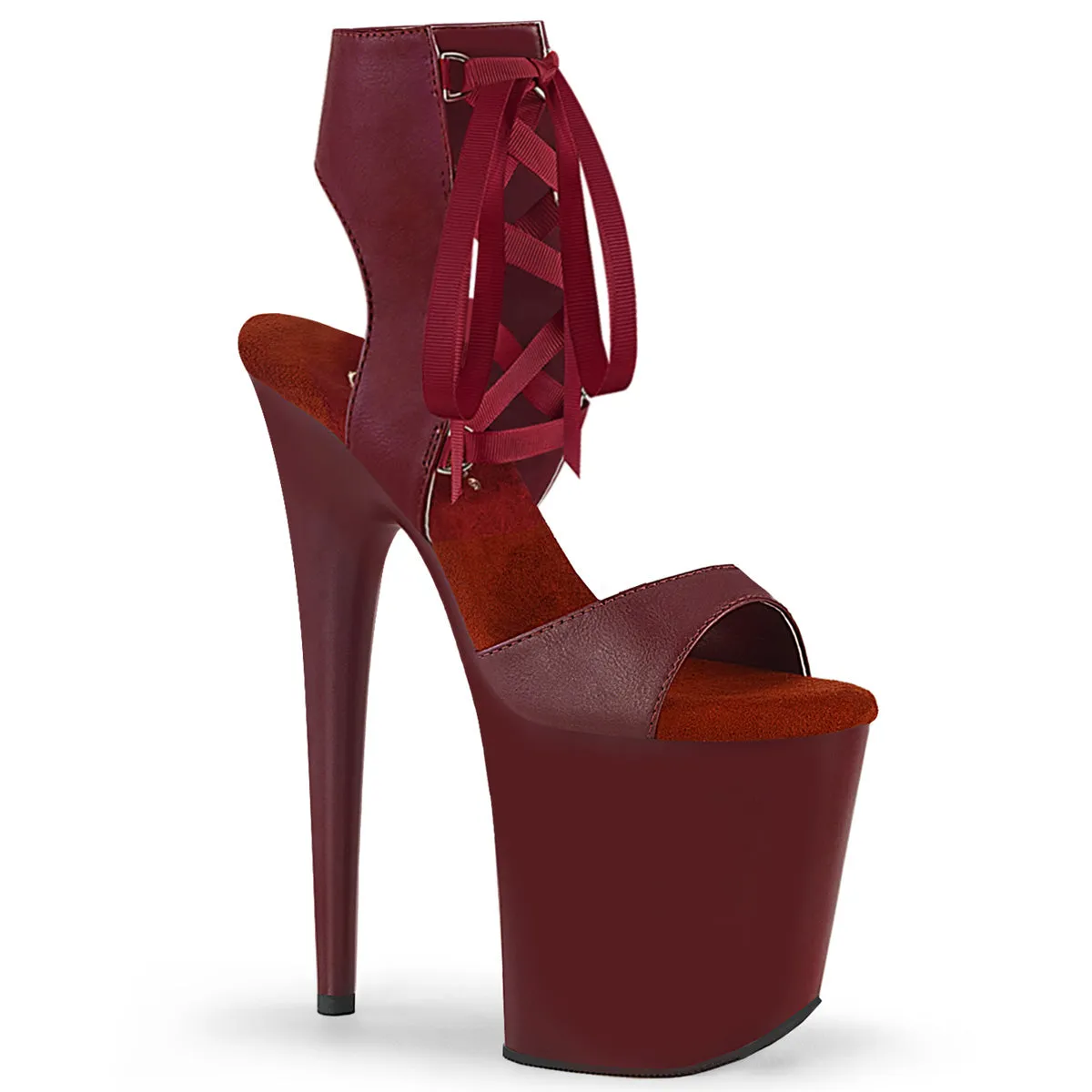 FLAMINGO-800-14  Burgundy Faux Leather/Burgundy Matte