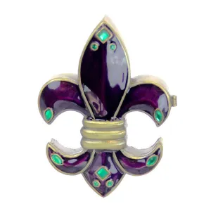 Fleur De Lis Box Purple