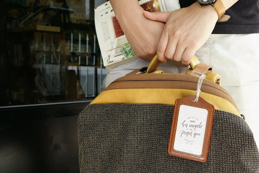 For He will order His angels to protect you wherever you go {Luggage Tag}