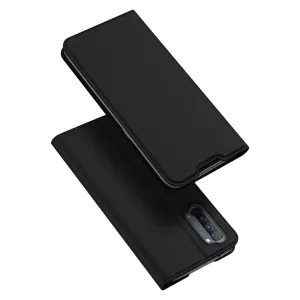 For OPPO Reno 3/3 Pro/ 3 pro 4G Case Magnetic Closure Card Slots Cellphone Cover Screen Protector Stand Available Leather Shell black
