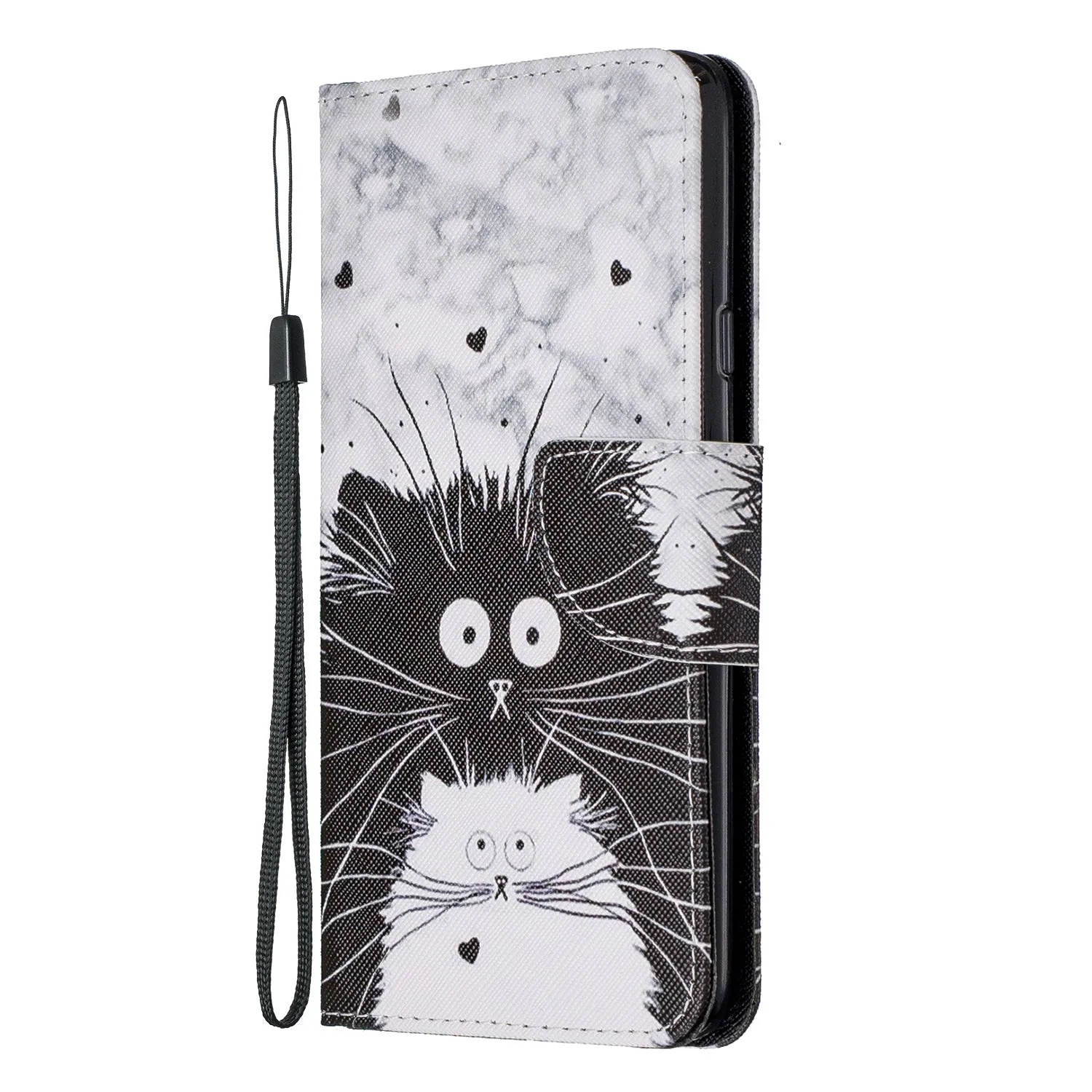 For Samsung A10S/A20S Smartphone Case PU Leather Phone Shell Lovely Cartoon Pattern Card Slots Overall Protection Ice cream unicorn