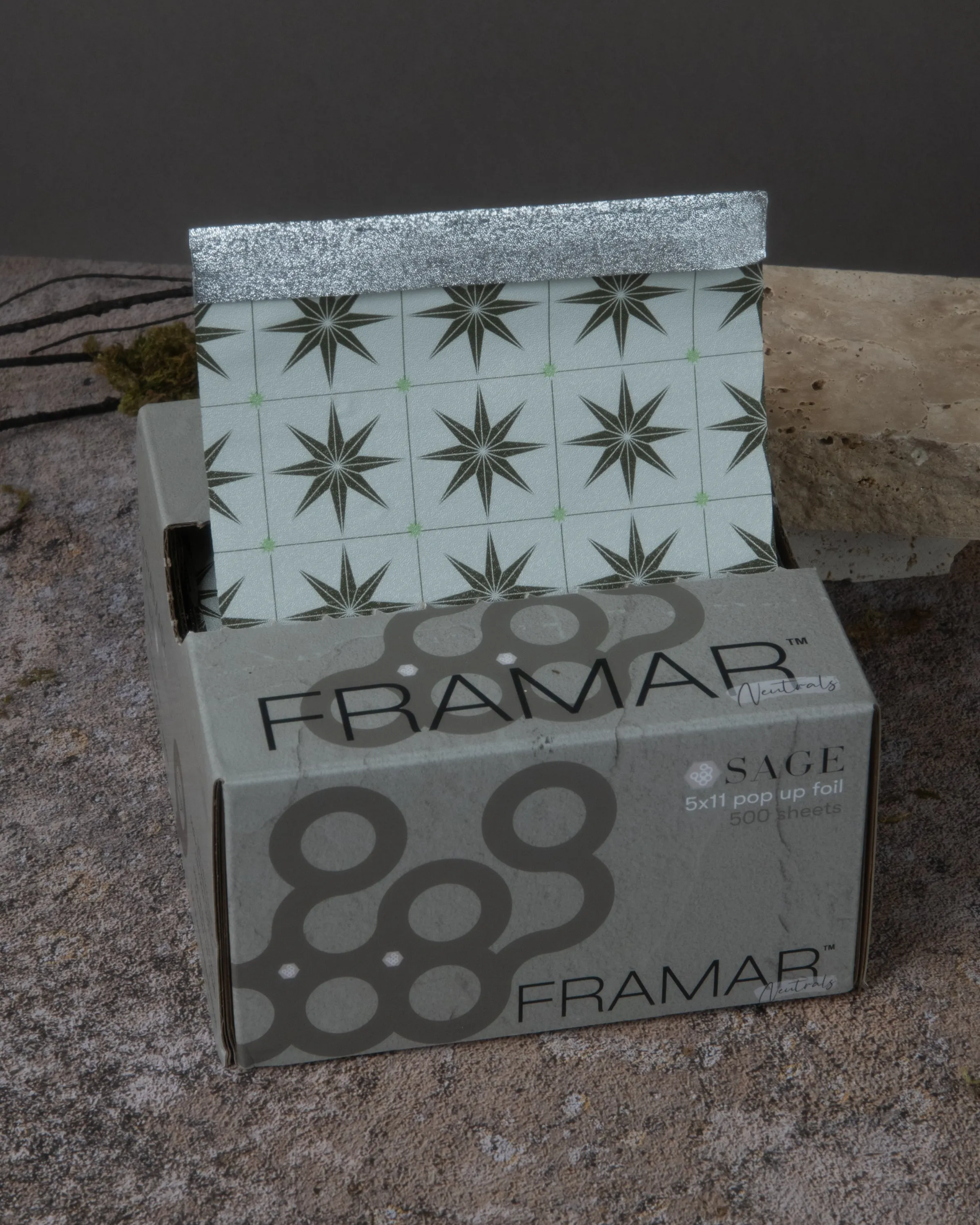 Framar Neutrals Sage Pop Up Foil (500ct) 127 x 280mm (5x11) - Limited Edition
