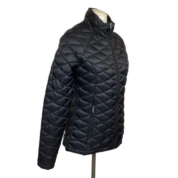 Free Country Quilted Down Puffer Jacket Black NWOT