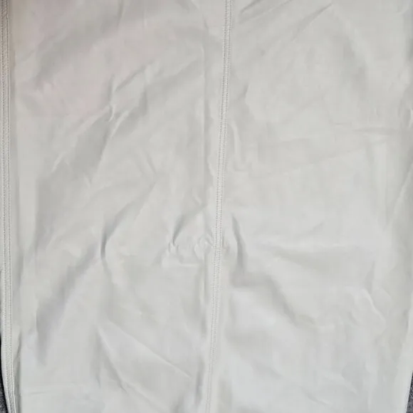 Free People City Slicker Faux Leather Maxi Skirt Zip Fly Boho Size 6 Cream