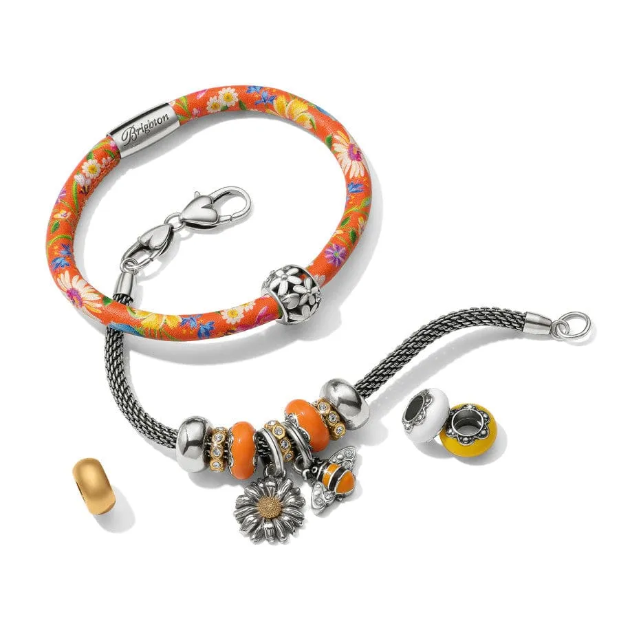 French Garden Flower Woodstock Bracelet - JF0110