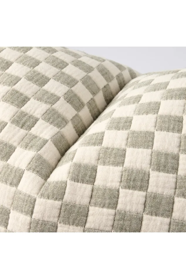 Gambit Cushion - White/Pistachio 50x50cm