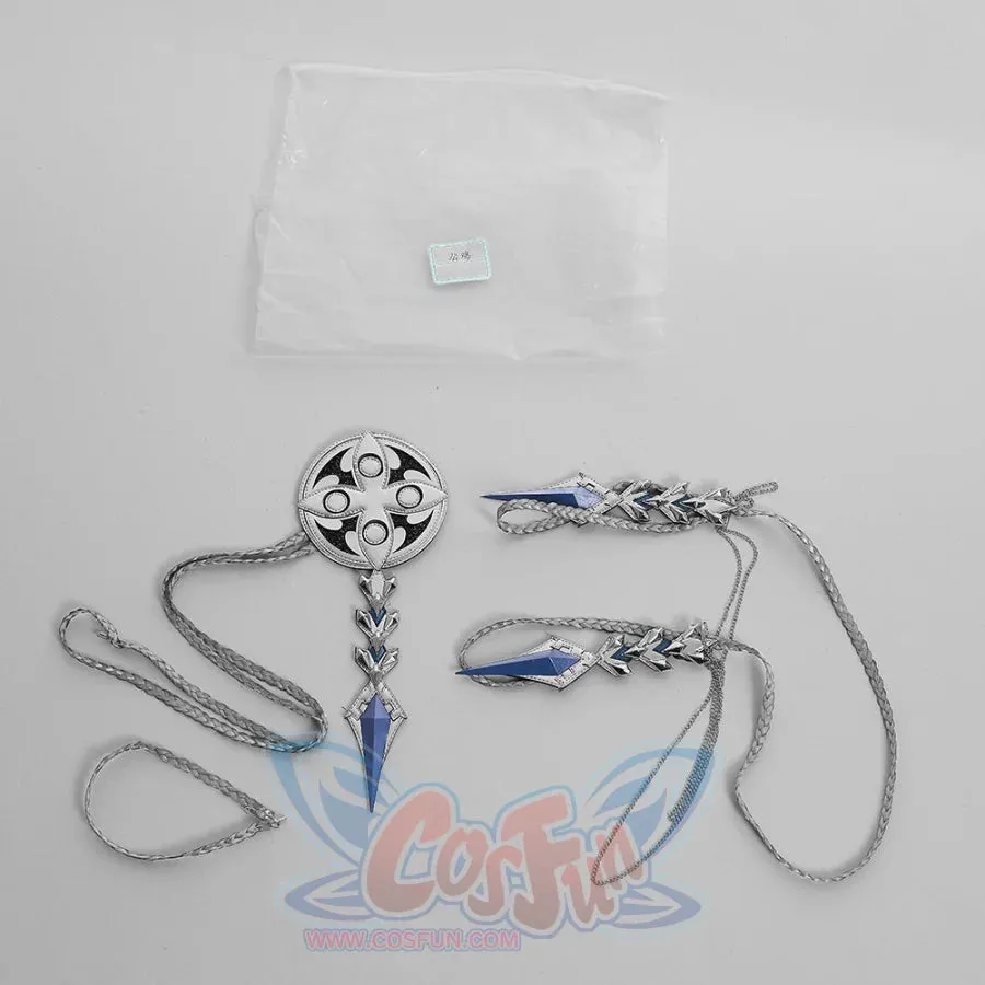 Genshin Impact Fatui Harbinger Rooster Pulcinella Cape Cosplay Costume C07579  A