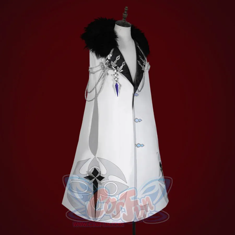 Genshin Impact Fatui Harbinger Rooster Pulcinella Cape Cosplay Costume C07579  A