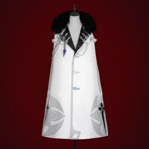 Genshin Impact Fatui Harbinger Rooster Pulcinella Cape Cosplay Costume C07579  A