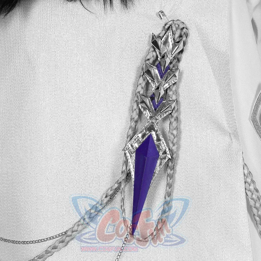 Genshin Impact Fatui Harbinger Rooster Pulcinella Cape Cosplay Costume C07579  A