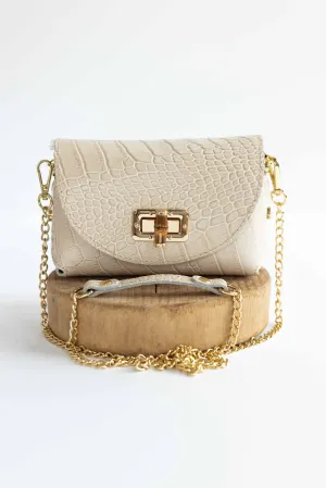 [GERMAN FUENTES] LEATHER POUCH CB-BEIGE