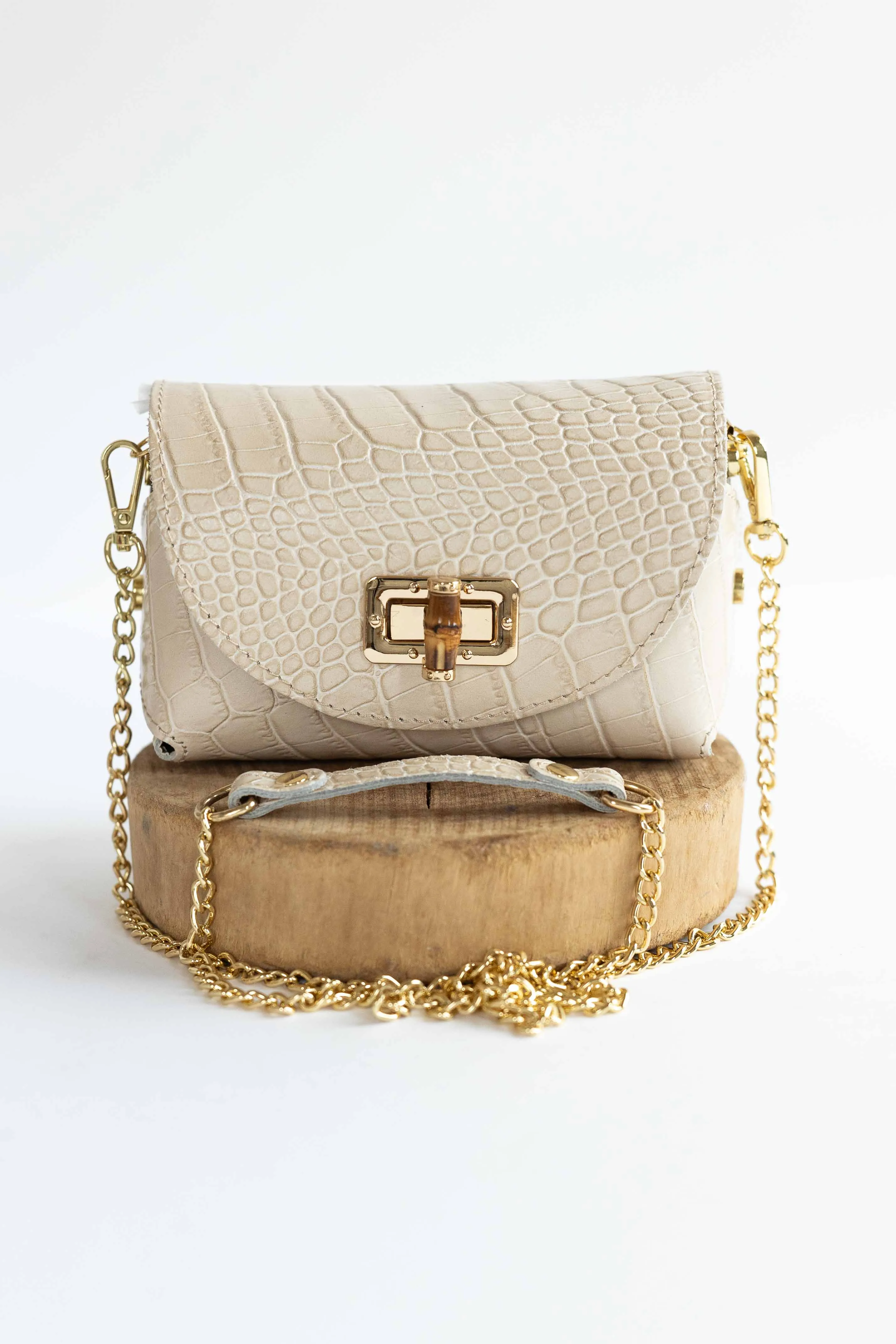 [GERMAN FUENTES] LEATHER POUCH CB-BEIGE