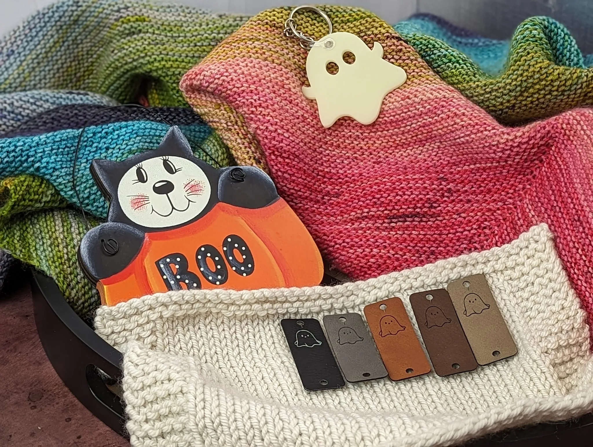 Ghost no-sew leatherette tag bundle
