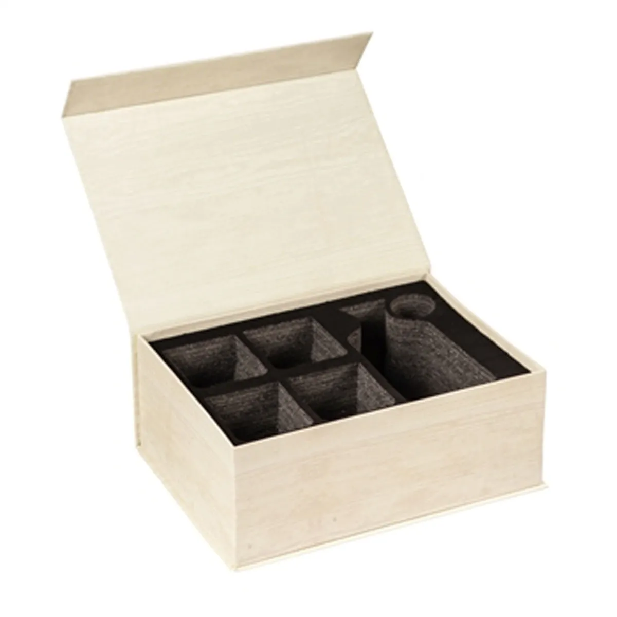 Glass Whiskey Five Piece Set, Diamond Pattern
