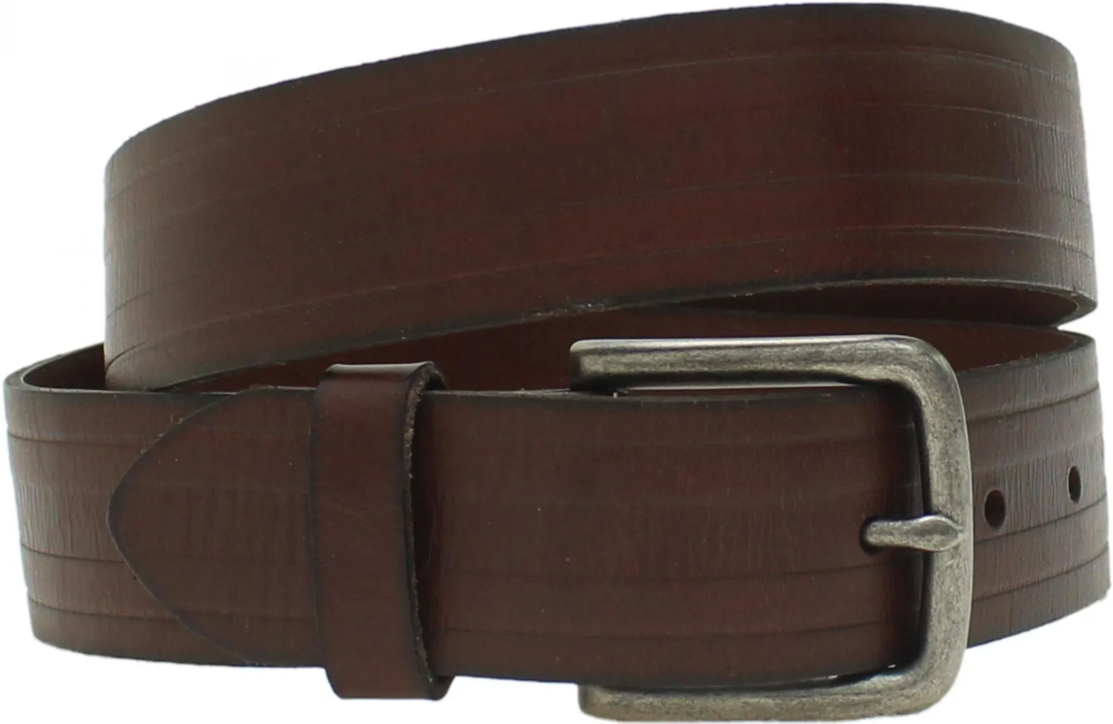 Goodfellow & Co. Men's 3-Row Embossed Genuine Leather Belt