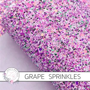 Grape Sprinkles Chunky Glitter ~ 1.5mm