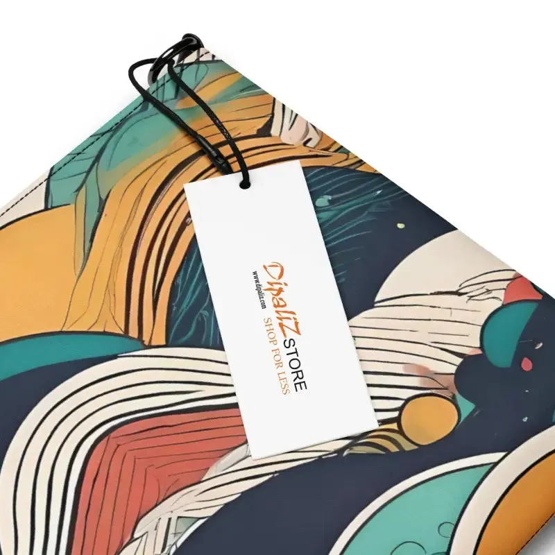 Groovy Retro Crossbody Bag Colored Abstract Pattern