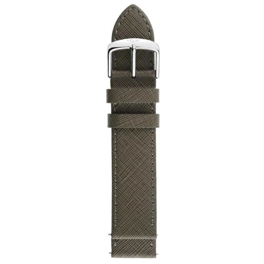 GV2 20mm Quick Release Handmade Saffiano Leather Strap with Tang Buckle