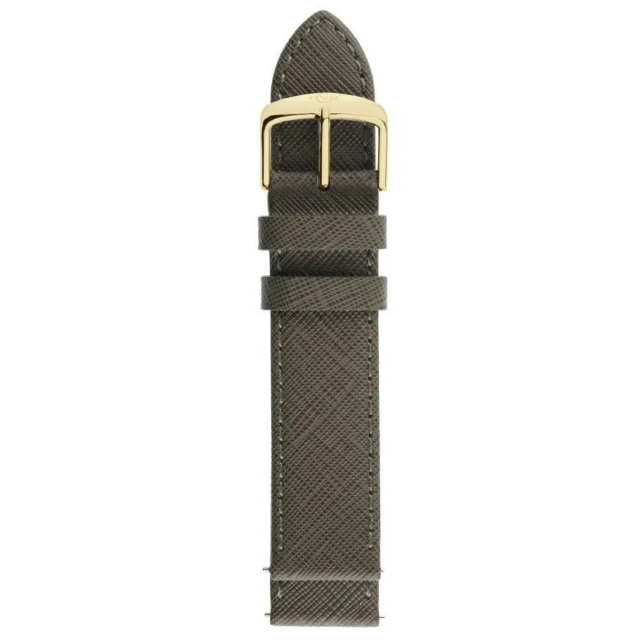 GV2 20mm Quick Release Handmade Saffiano Leather Strap with Tang Buckle