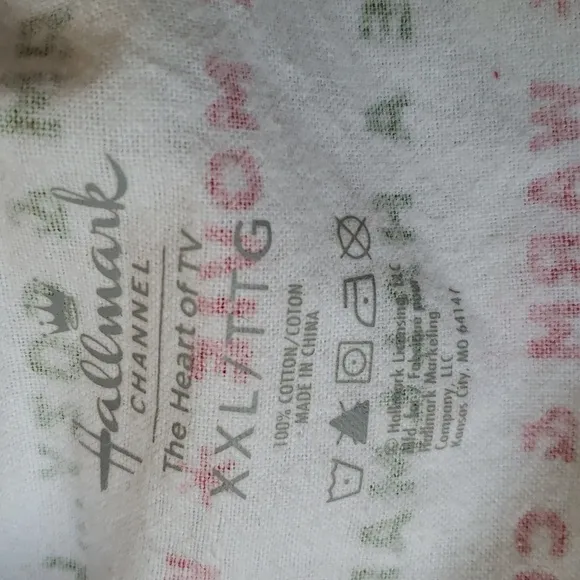 Hallmark NWOT Holiday Flannel Pajama Set Sz XXL