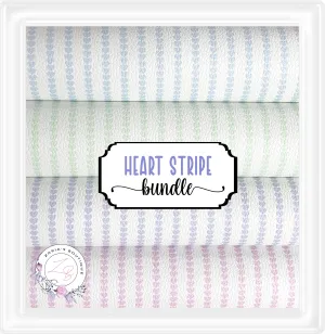 ⋅ Hearts Stripes ⋅ Premium Custom Vegan Faux Leather Bundle