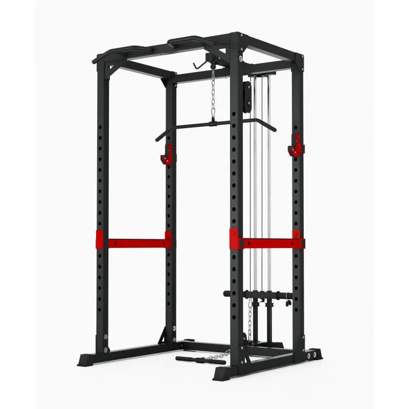 HEAVY DUTY POWER CAGE SQUAT RACK PULL UP WEIGHT LIFTING HOME GYM