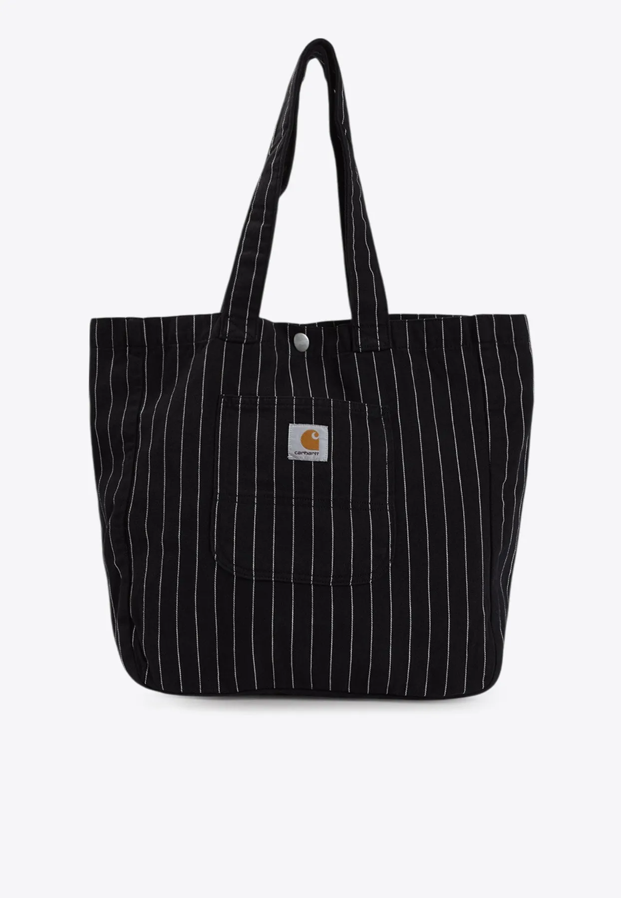 Hendry Pinstriped Canvas Tote Bag
