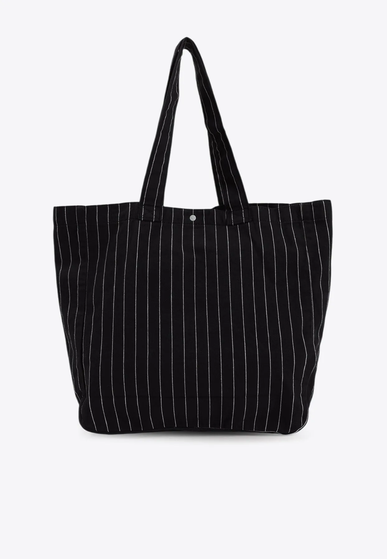 Hendry Pinstriped Canvas Tote Bag