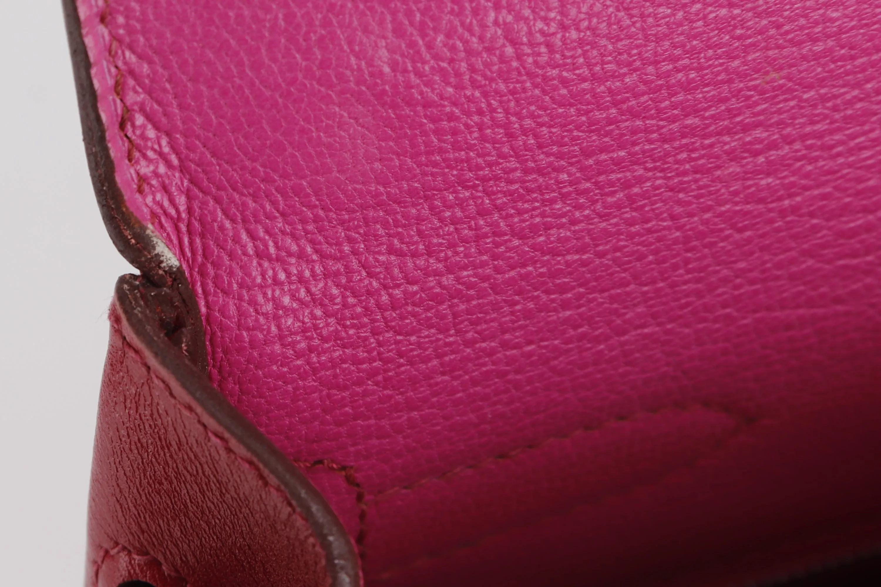 HERMES KELLY 35 (STAMP N) RED SWIFT LEATHER SILVER HARDWARE, WITH KEYS, LOCK, STRAP & DUST COVER