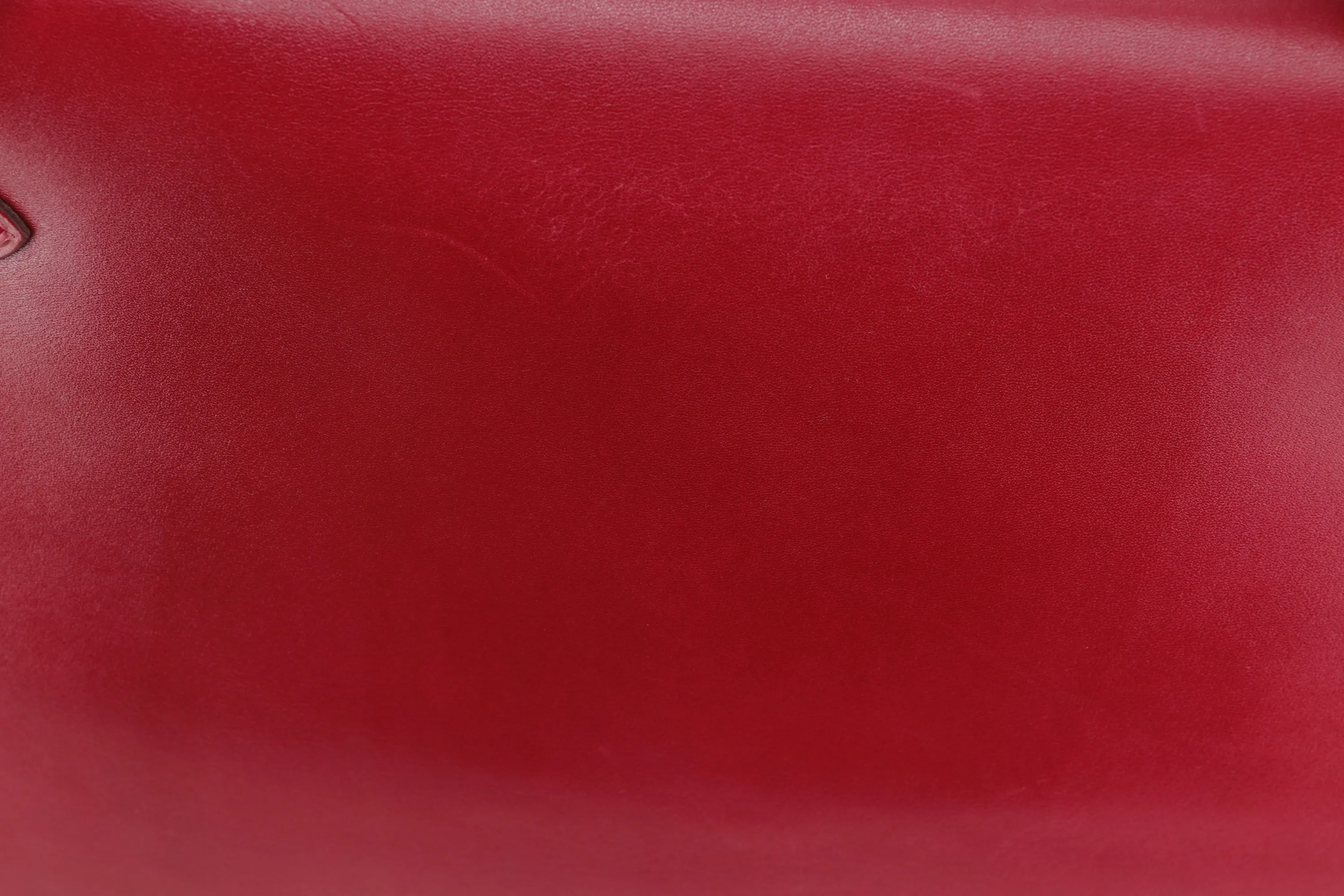 HERMES KELLY 35 (STAMP N) RED SWIFT LEATHER SILVER HARDWARE, WITH KEYS, LOCK, STRAP & DUST COVER