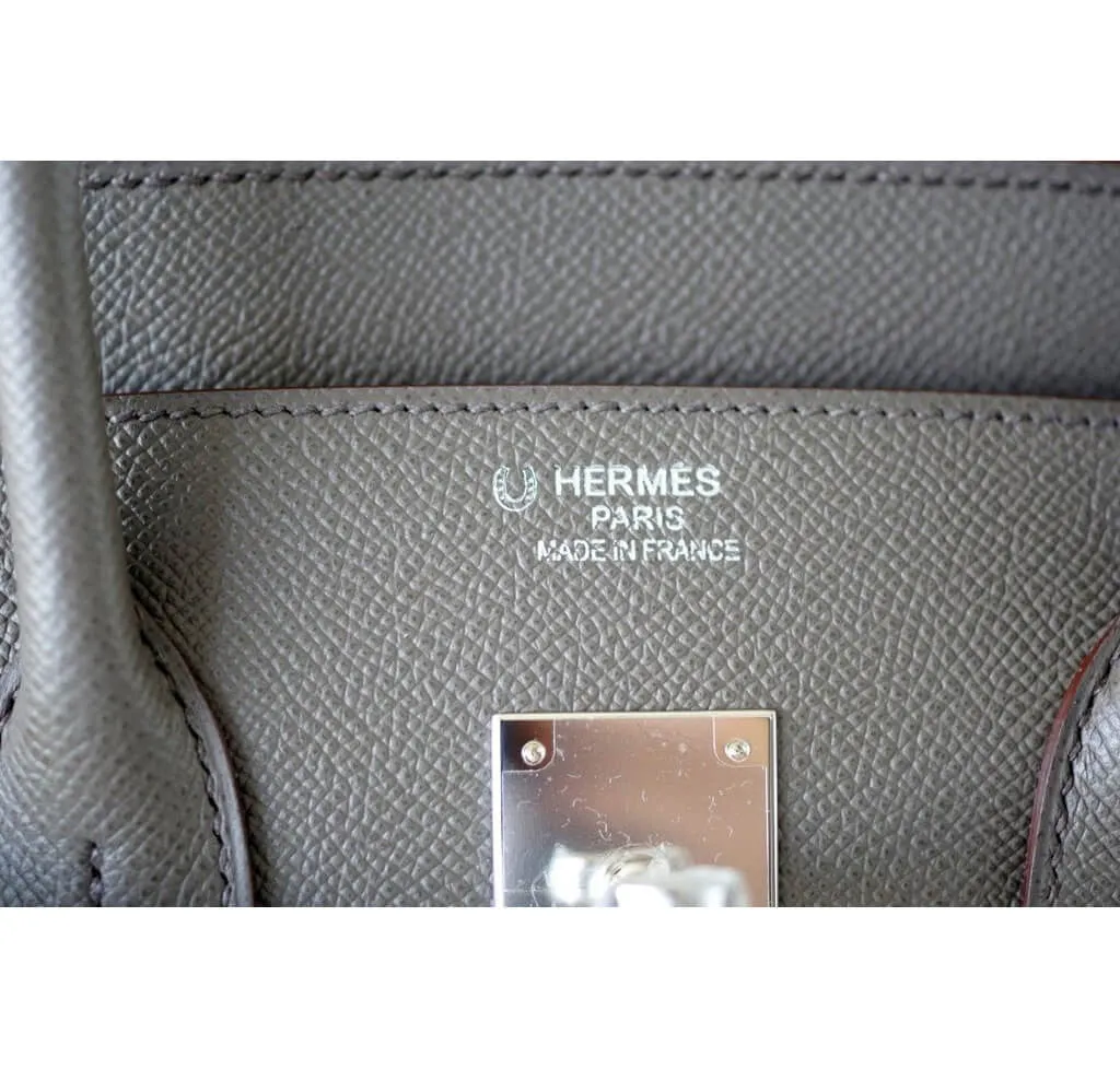 Hermès Special Order Birkin 35 Bag Etain