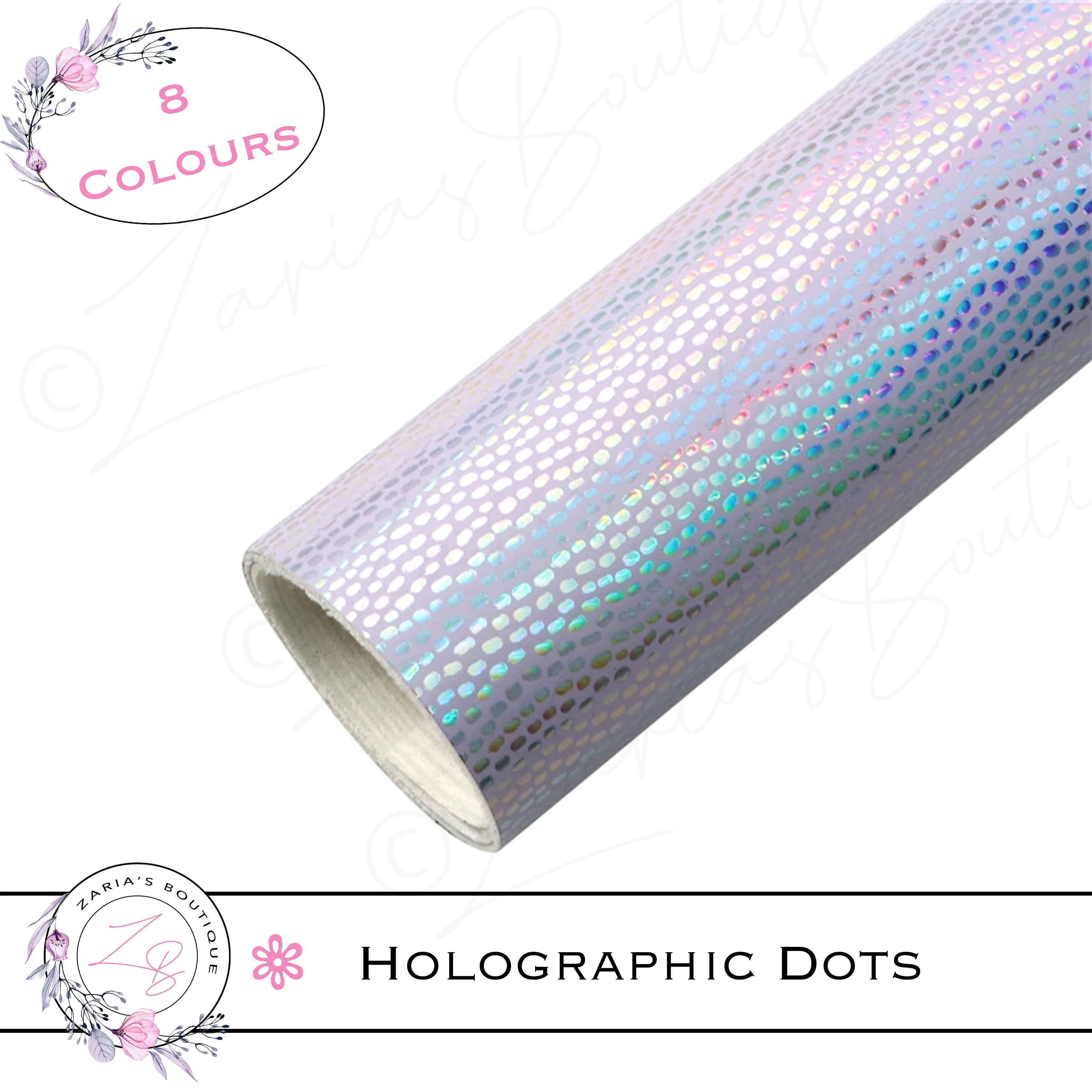 ⋅ Holographic Confetti Dots ⋅ Vegan Faux Leather ⋅ Black ⋅