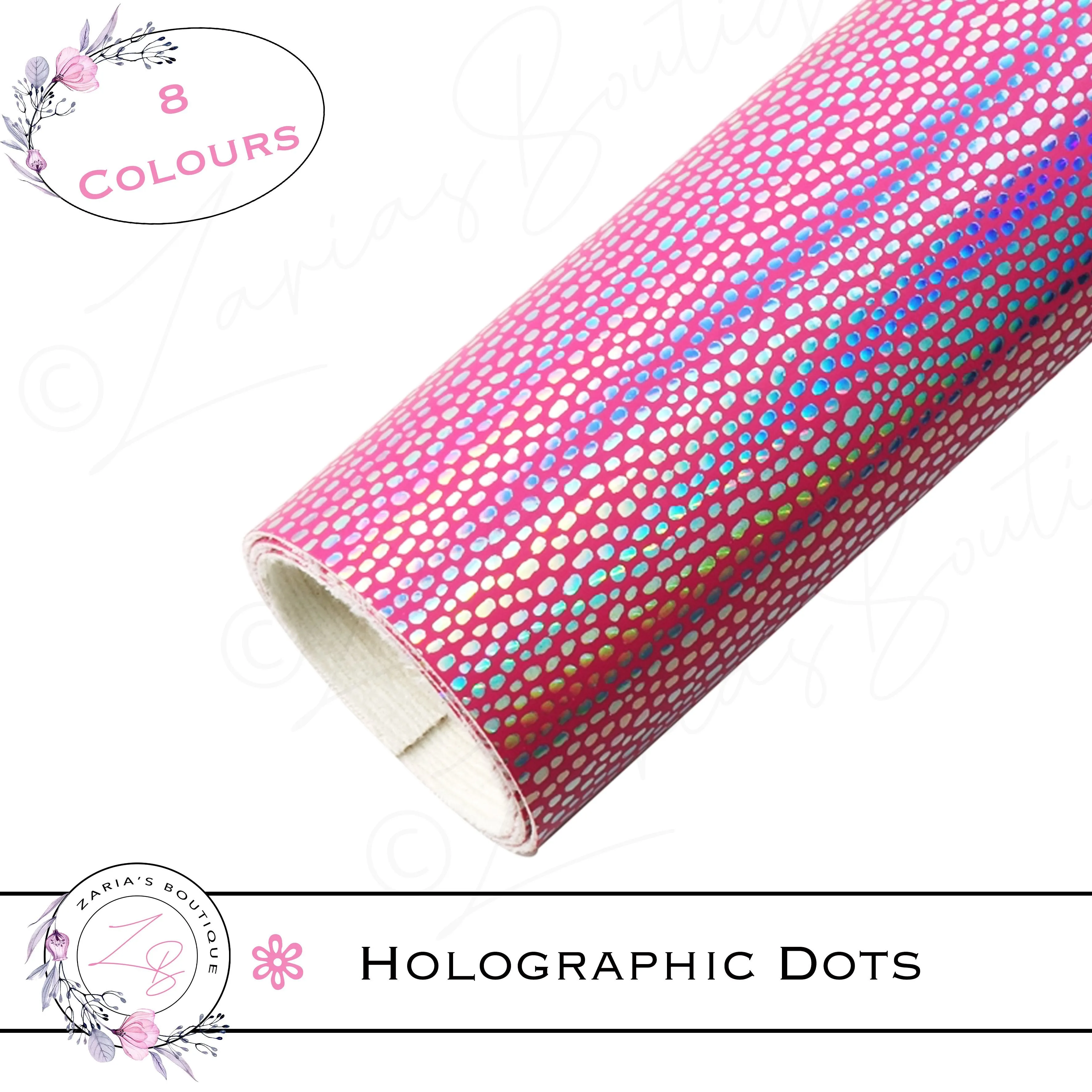⋅ Holographic Confetti Dots ⋅ Vegan Faux Leather ⋅ Black ⋅