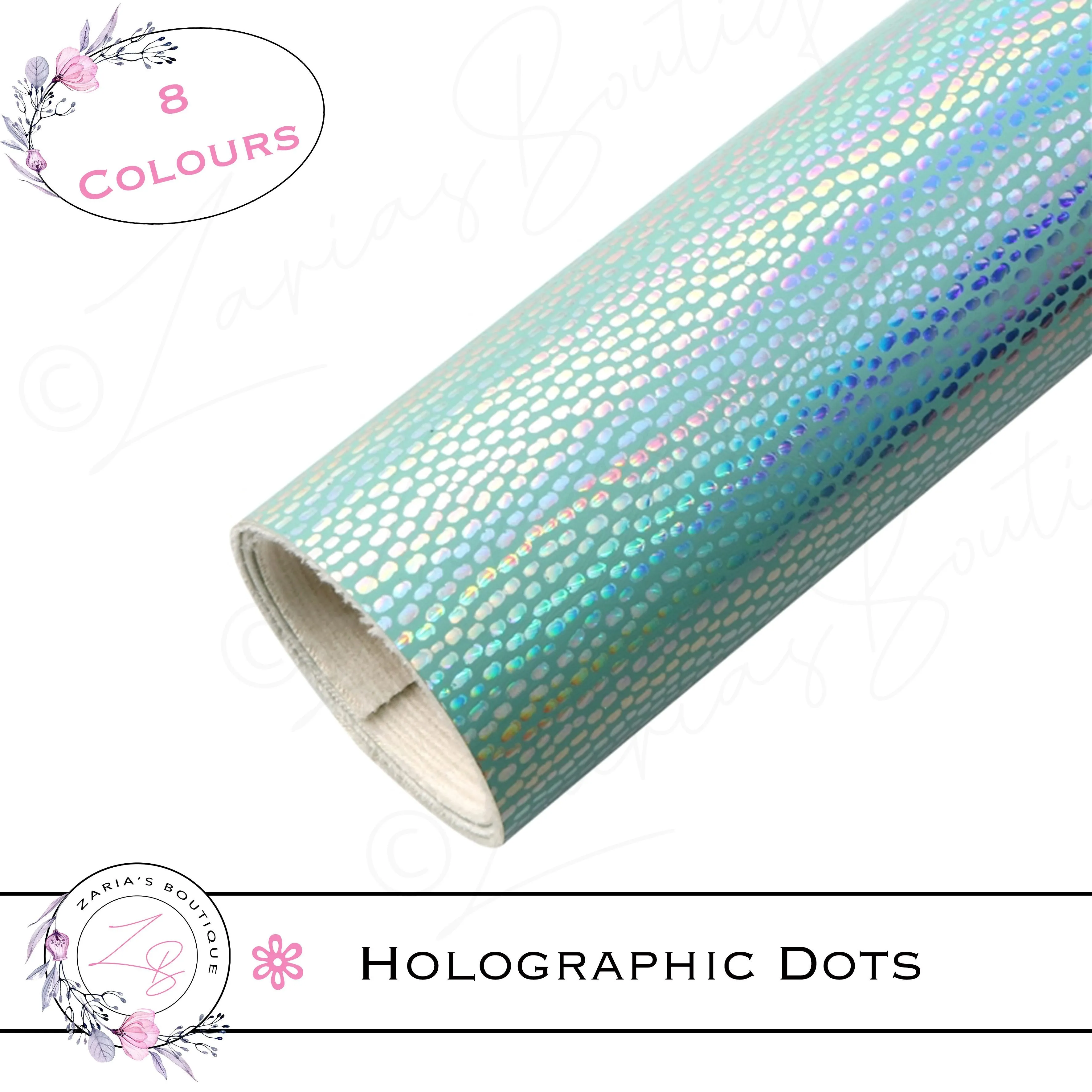 ⋅ Holographic Confetti Dots ⋅ Vegan Faux Leather ⋅ Black ⋅