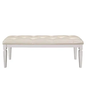 Homelegance Allura Bed Bench in White 1916W-FBH
