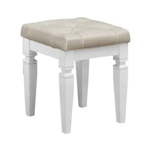 Homelegance Allura Vanity Stool in White 1916W-14
