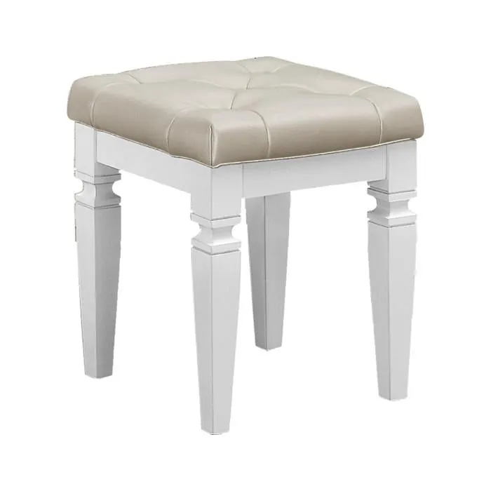 Homelegance Allura Vanity Stool in White 1916W-14