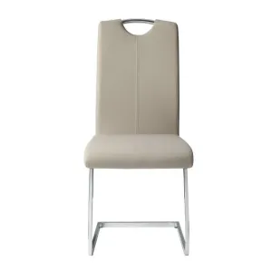 Homelegance Glissand Side Chair in Chrome (Set of 2)