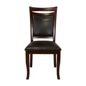 Homelegance Maeve Side Chair in Dark Cherry (Set of 2)