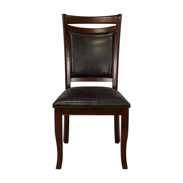 Homelegance Maeve Side Chair in Dark Cherry (Set of 2)