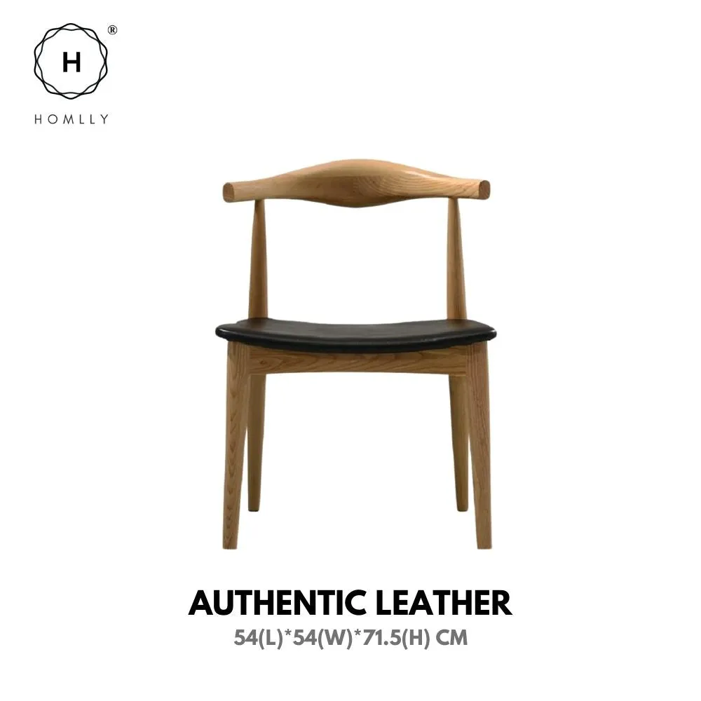 Homlly Wegner Ash Wood Elbow Chair