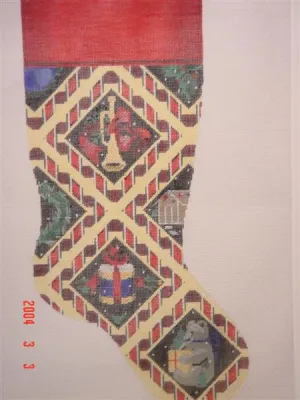 Horn/Drum/Ribbon Stocking