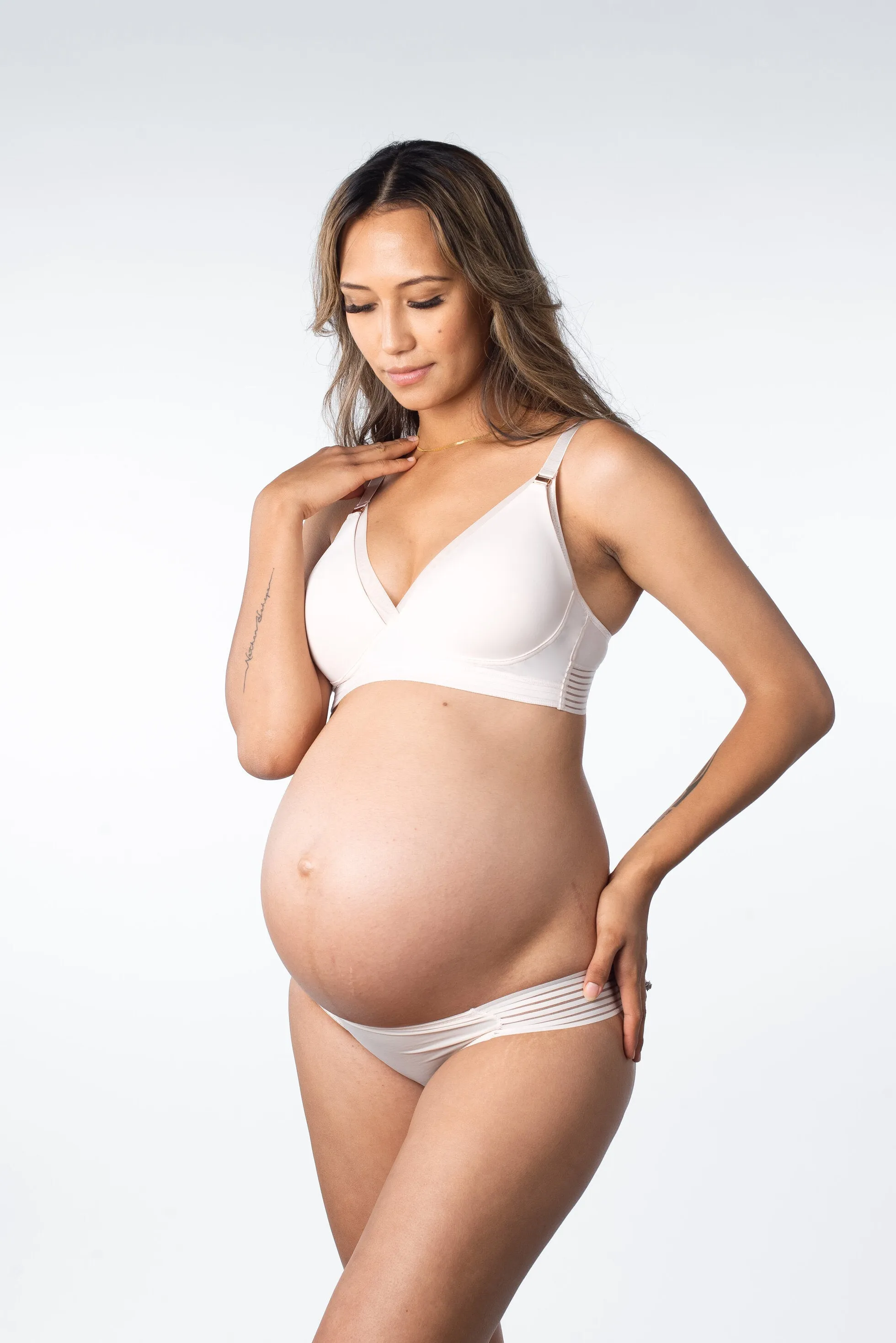 Hotmilk Ambition T-Shirt Nursing Bra Shell Pink